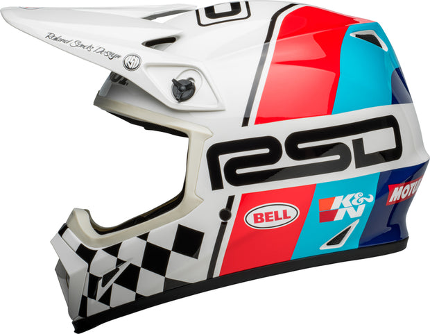 BELL MX-9 Mips Helm - RSD The Rally Gloss White/Black