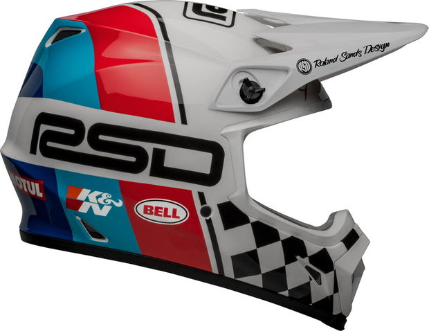 BELL MX-9 Mips Helm - RSD The Rally Gloss White/Black