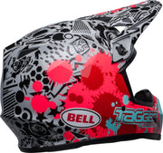 BELL Helm MX-9 Mips Tagger Splatter Helm - Rot/Grau