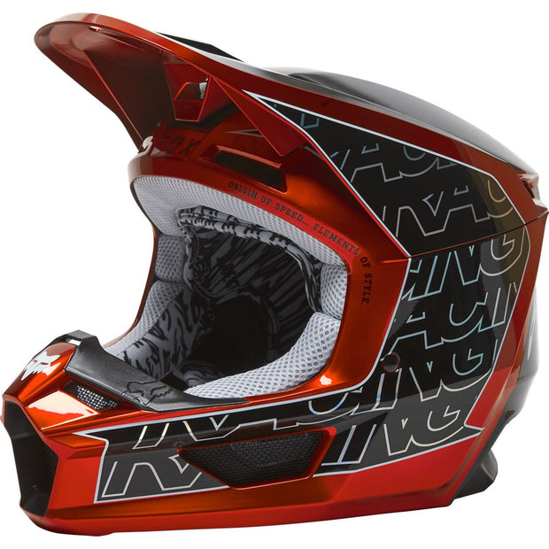 Fox Helm V1 Peril Flo Red